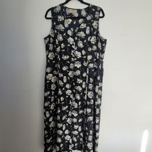 Vintage button-up dress.